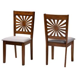 Baxton Studio Olympia Modern Wood Dining Chairs - Set of 2