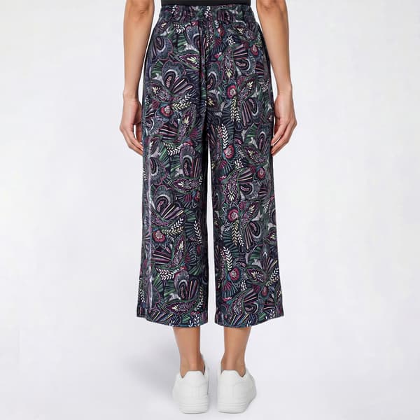 Womens Preswick & Moore® Paisley Gauze Cropped Palazzos