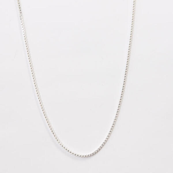 Pure 100 by Danecraft Silver 18in. Box Chain Necklace - image 