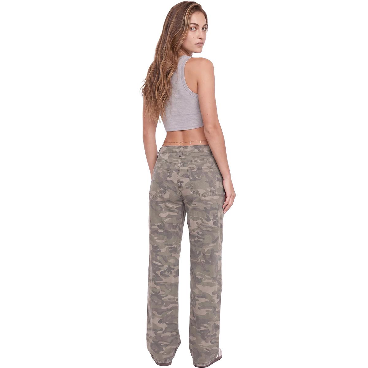 Juniors YMI Low Rise Wide Leg Camo Pants