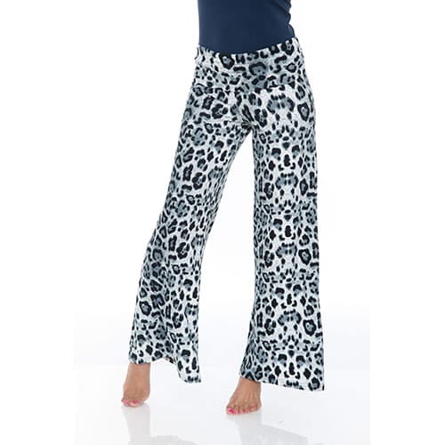 Womens White Mark Grey Printed Palazzo Pants - image 