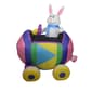 Northlight Seasonal 4' Inflatable Easter Bunny Driving Decoration - image 1
