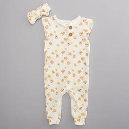 Baby Girl (12-24M) Willow & Whimsy(R) Sleeveless Floral Jumpsuit