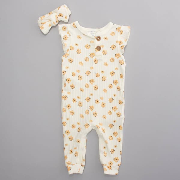 Baby Girl (12-24M) Willow & Whimsy(R) Sleeveless Floral Jumpsuit - image 