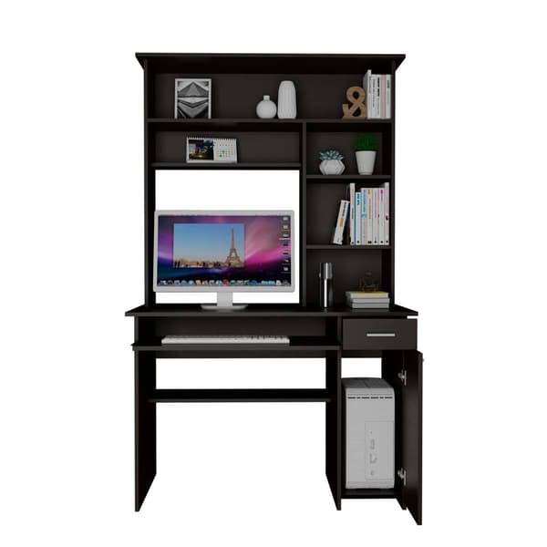FM FURNITURE Weston Two Computer Desk w/ Hutch