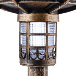 Alpine Solar LED Pesdestal Birdbath w/ Planter