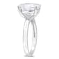 Sterling Silver 4 1/2ctw. White Moissaite Engagement Ring - image 3