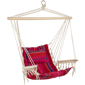 Northlight Pink & Red Striped Outdoor Hammock Chair with Pillow - image 1