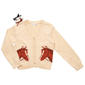 Girls (7-12) BTween® Long Sleeve Horse Cardigan Sweater w/ Clips - image 2