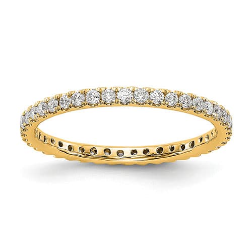 Endless Affection(tm) Yellow Gold 14kt. Eternity Band - image 
