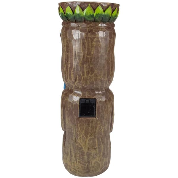 Northlight Seasonal Solar Polynesian Tongue Out Tiki Statue
