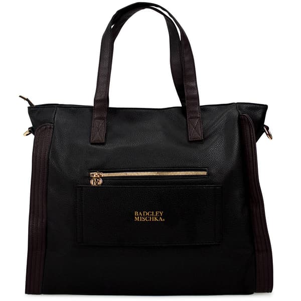 Badgley Mischka Rose Vegan Leather Travel Tote Weekender Bag