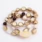 Ashley Cooper(tm) Shiny Gold-Tone Bead & Stone Stretch Bracelet Set - image 1