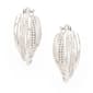 Gianni Argento Sterling Silver Diamond Accent Swirl Hoop Earrings - image 1
