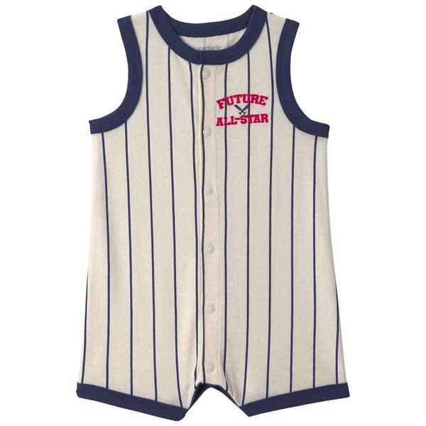 Baby Boy (3-24M) Carter''s(R) Stripe Allstar Romper