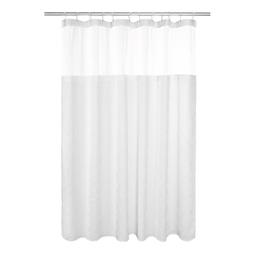 Awesome Home Starburst Crinkle Snap-In Liner Shower Curtain