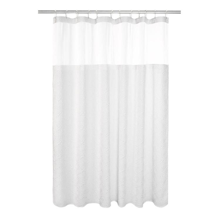 Awesome Home Starburst Crinkle Snap-In Liner Shower Curtain