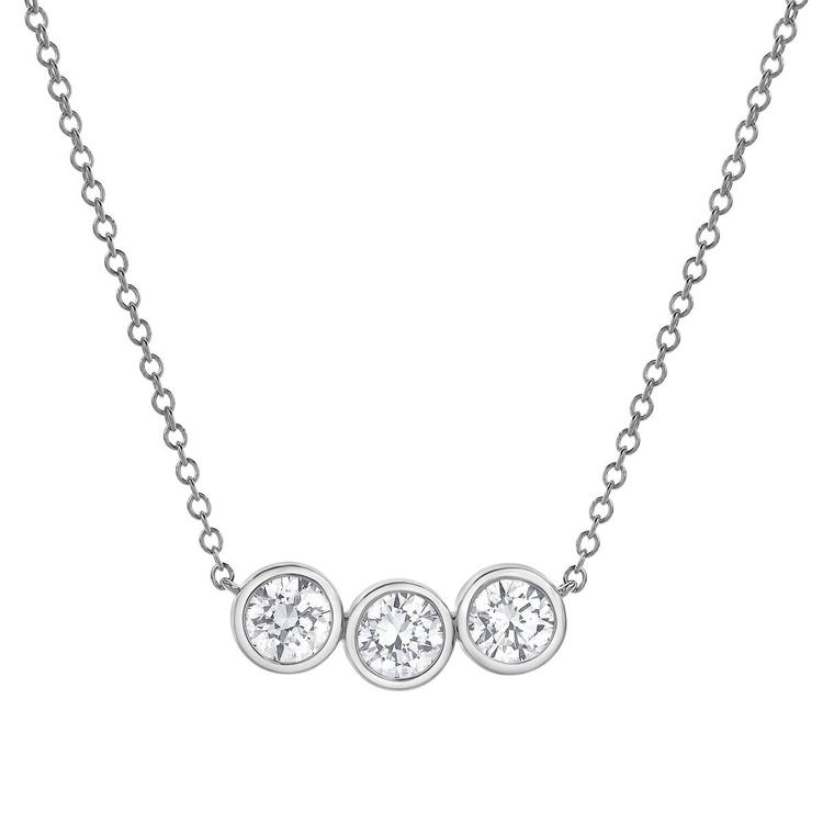 Nova Star® 14kt. White Gold 1ctw. Lab Grown Diamond Necklace