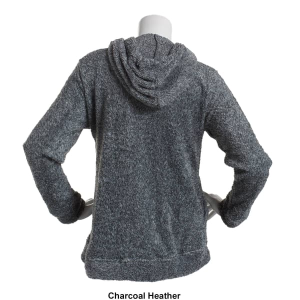 Womens Bebe Long Sleeve Fleece Pajama Hoodie