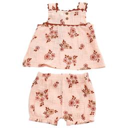 Baby Girl (NB-9M) Adley & Hudson® Floral Top & Shorts Set