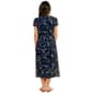 Womens MSK Short Sleeve Chiffon Pintuck Floral Midi Dress - image 3