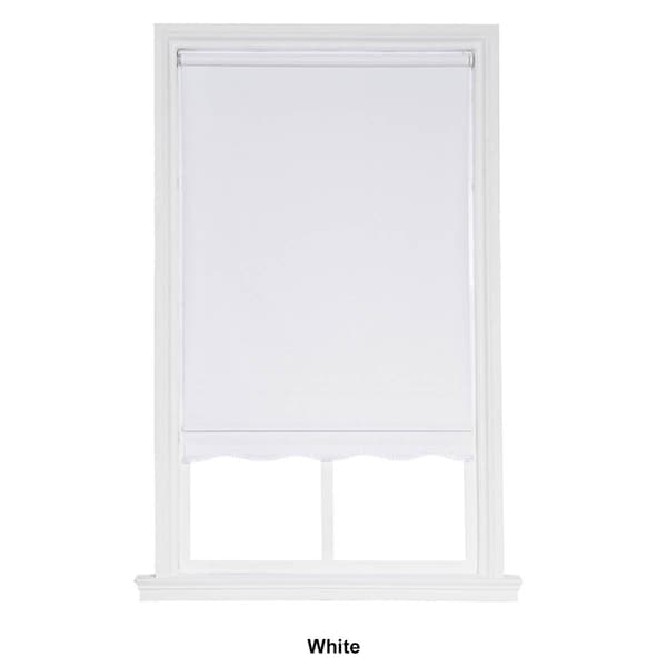Fringed Cordless Vinyl Roller Shade - 15x64in. - 39.5x64in.
