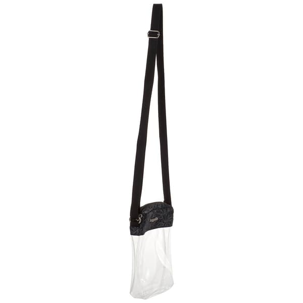 Baggalini Clear Stadium Explorer Crossbody - Midnight Blossom