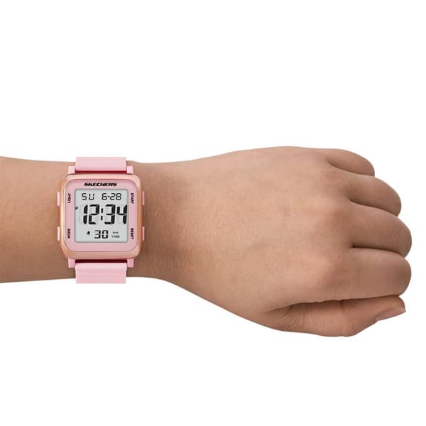 Womens Skechers Slip-Ins Blush Beckworth Digital Watch - SR6312
