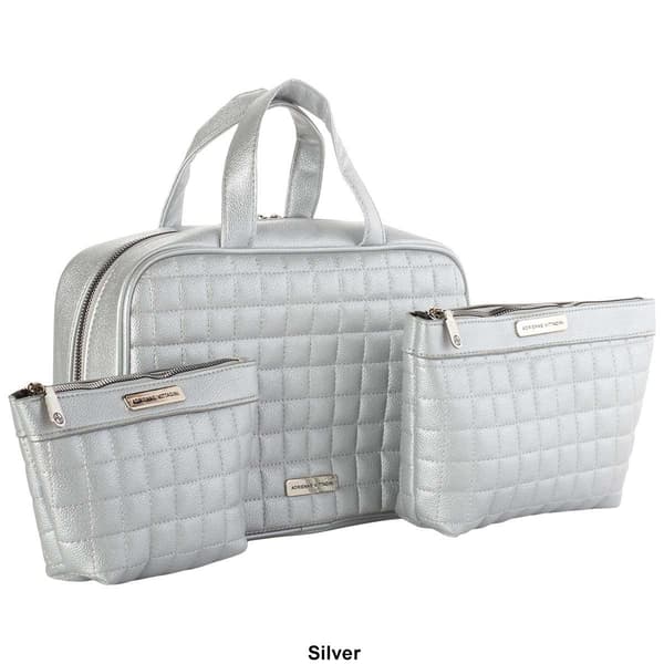 Adrienne Vittadini 3pc. Quilted Cosmetic Kit