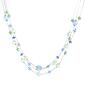 Ashley Cooper&#40;tm&#41; Marine Blue & Green Seaglass Illusion Necklace - image 1