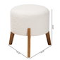 Baxton Studio Elkie Japandi Wood Ottoman Footstool - image 7