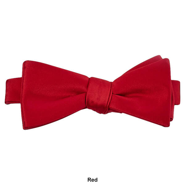 Mens John Henry Satin Solid Bow Tie in Box