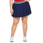 Juniors Plus Jolie & Joy Stripe Waist Pleated Skort - image 1