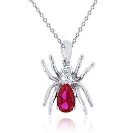 Gemstone Classics&#40;tm&#41; Sterling Silver Spider Pendant Necklace