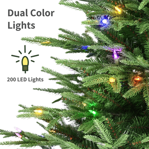 Puleo International 4.5ft. Pre-Lit LED Fraser Fir Christmas Tree