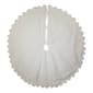 Kurt S. Adler 60in. Scalloped Ivory Embroidered Tree Skirt - image 3