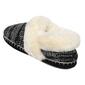 Womens Cuddl Duds&#174; Twist Knit Faux Fur Collar Slippers - image 3