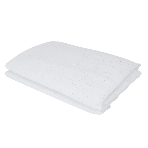 Northlight White Glittered Plush Buffalo Christmas Snow Drape