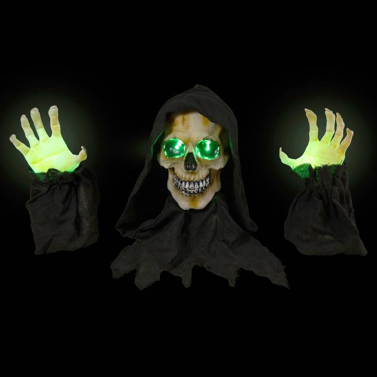 Northlight Seasonal 8in. LED Grim Reaper Outdoor Decor