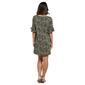 Petite NY Collection Ruffle Sleeve Geometric Shift Dress - image 2
