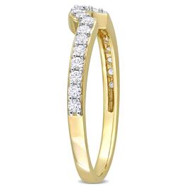 Gemstones Classics&#8482; 10kt. Gold Lab Created White Sapphire Ring