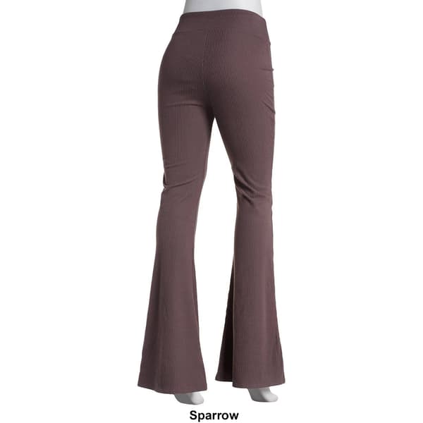Juniors Self Esteem Brushed Hacci Rib Flare Leggings