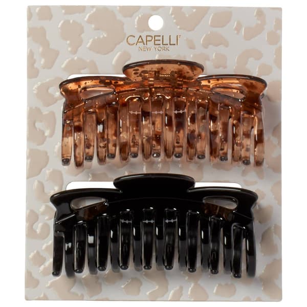 Womens Capelli New York 2pk. Spiral Claw Clips - image 