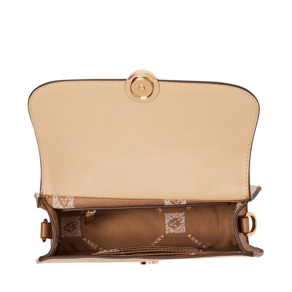 Anne Klein Dome Logo Stud Flap Crossbody $78