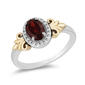 Enchanted by Disney 1/10ct Diamond Garnet Plated Silver Anna Ring - image 3