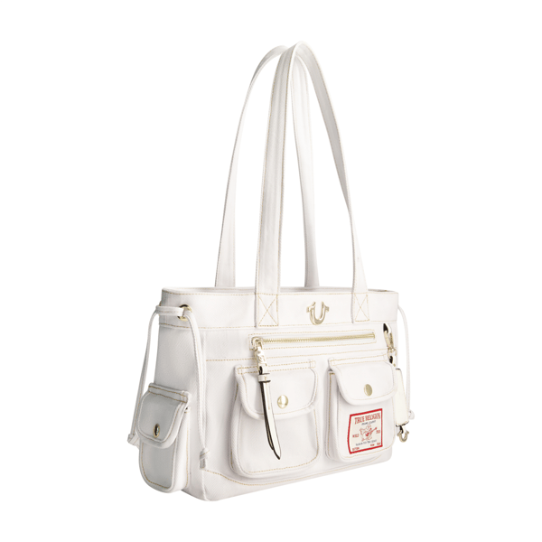 True Religion Multi-Pocket Denim Tote