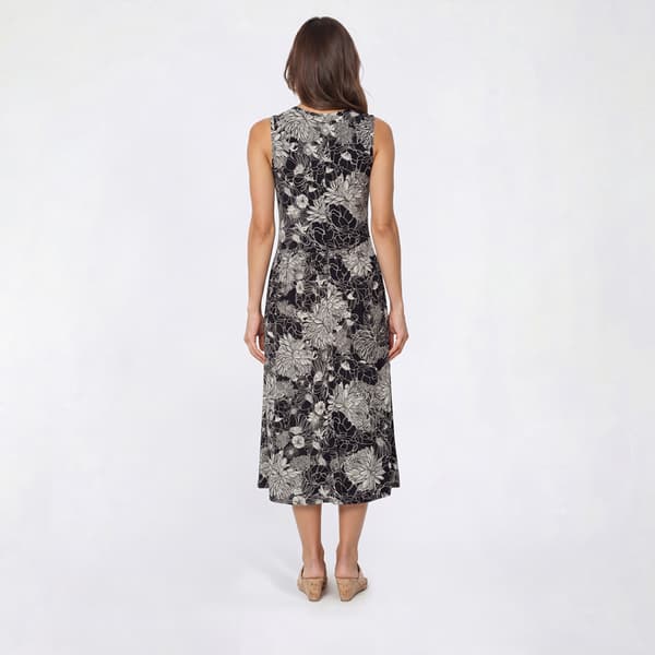 Petite Cocomo Sleeveless Floral Drop Waist Midi Dress