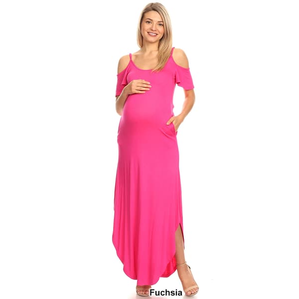 Womens White Mark Reta Maternity Maxi Dress