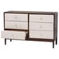 Baxton Studio Nikolai Mid-Century Wood 6-Drawer Dresser - image 2