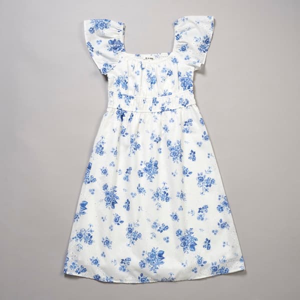 Girls (7-16) As U Wish Floral Flutter Sleeve Maxi Dress - image 